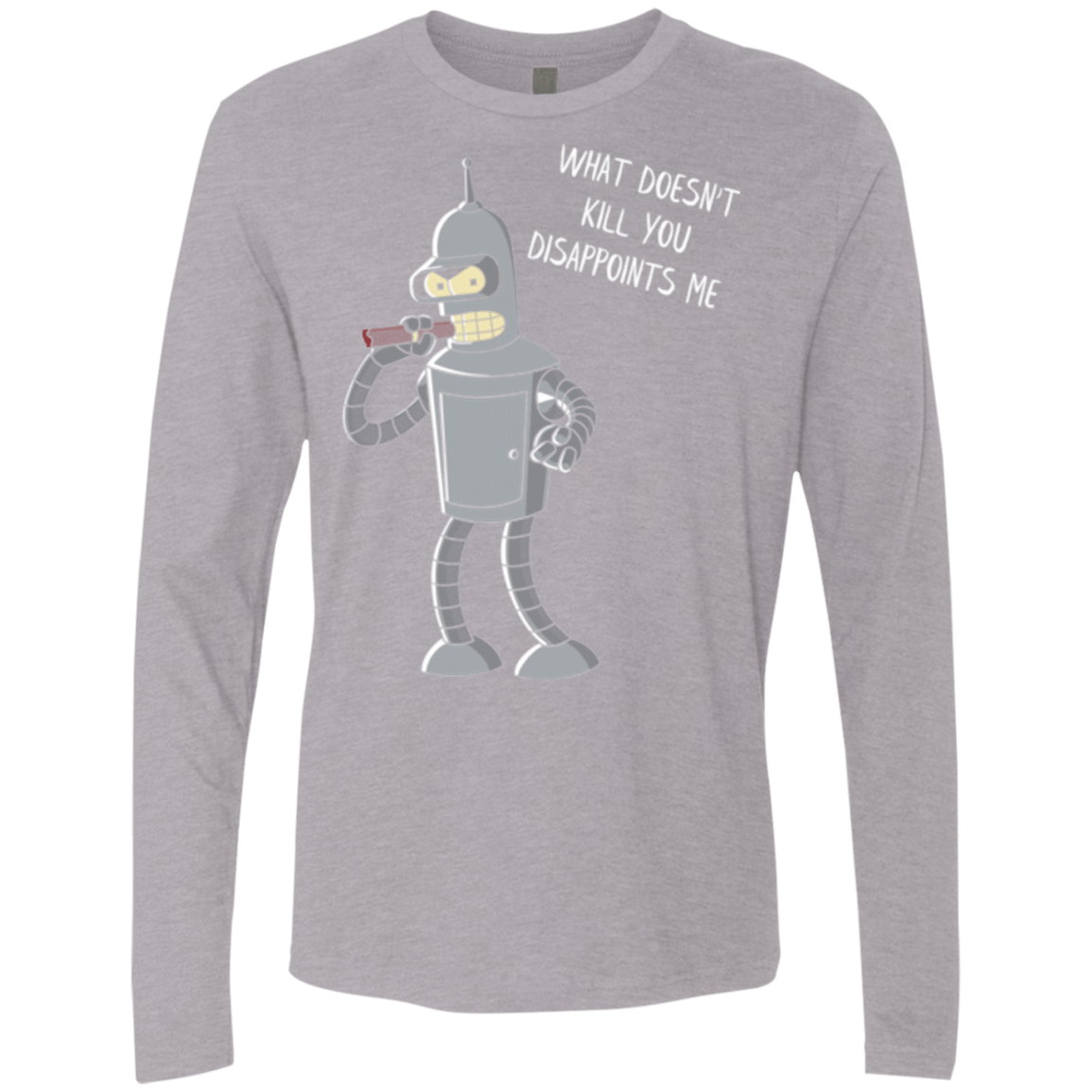 T-Shirts Heather Grey / S Disappointed Men's Premium Long Sleeve