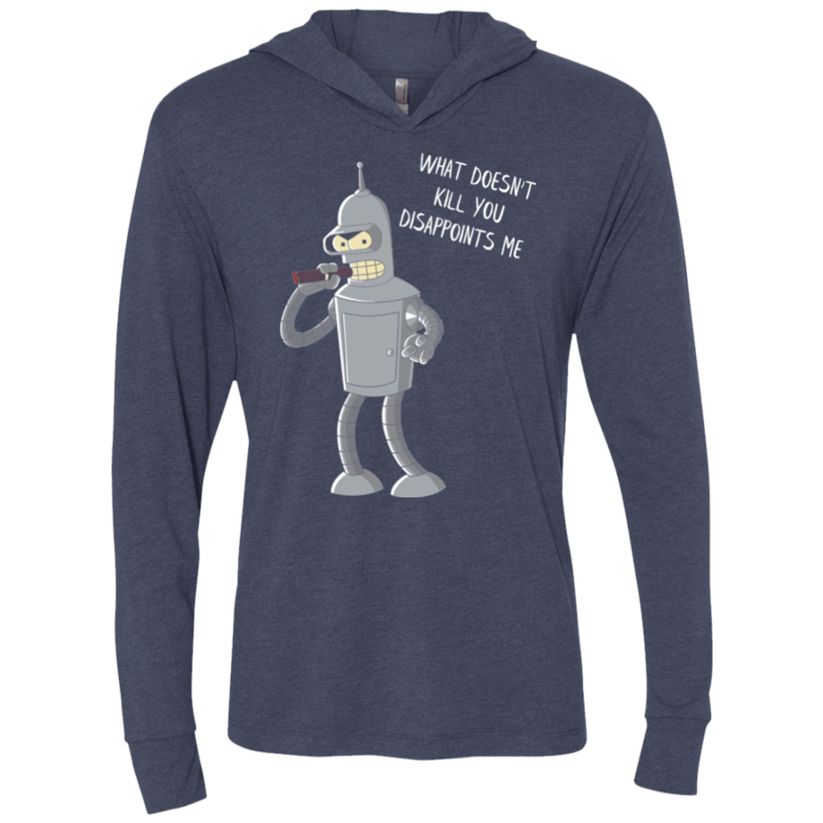 T-Shirts Vintage Navy / X-Small Disappointed Triblend Long Sleeve Hoodie Tee