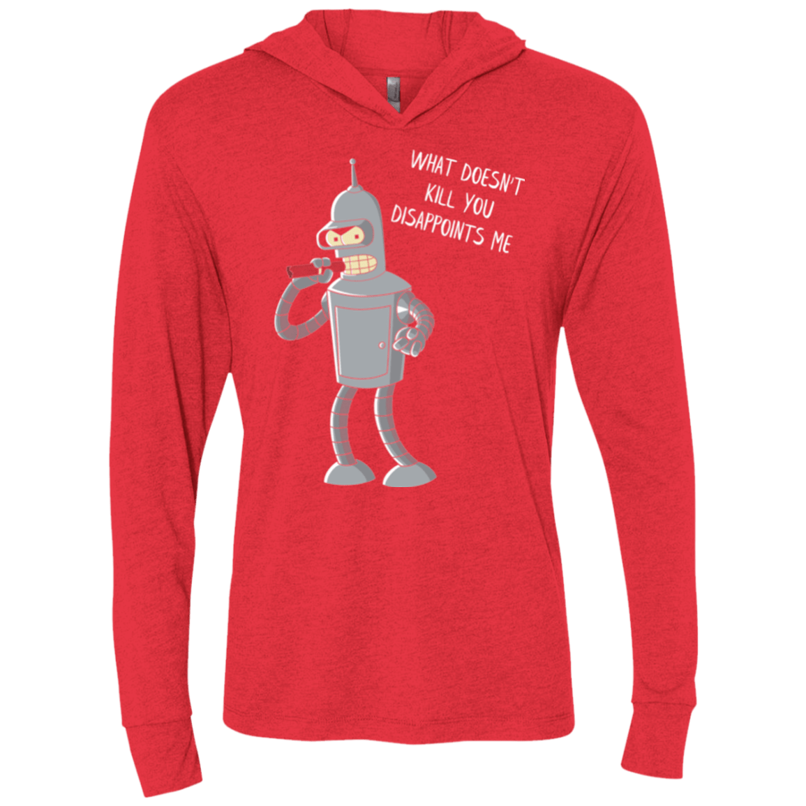 T-Shirts Vintage Red / X-Small Disappointed Triblend Long Sleeve Hoodie Tee