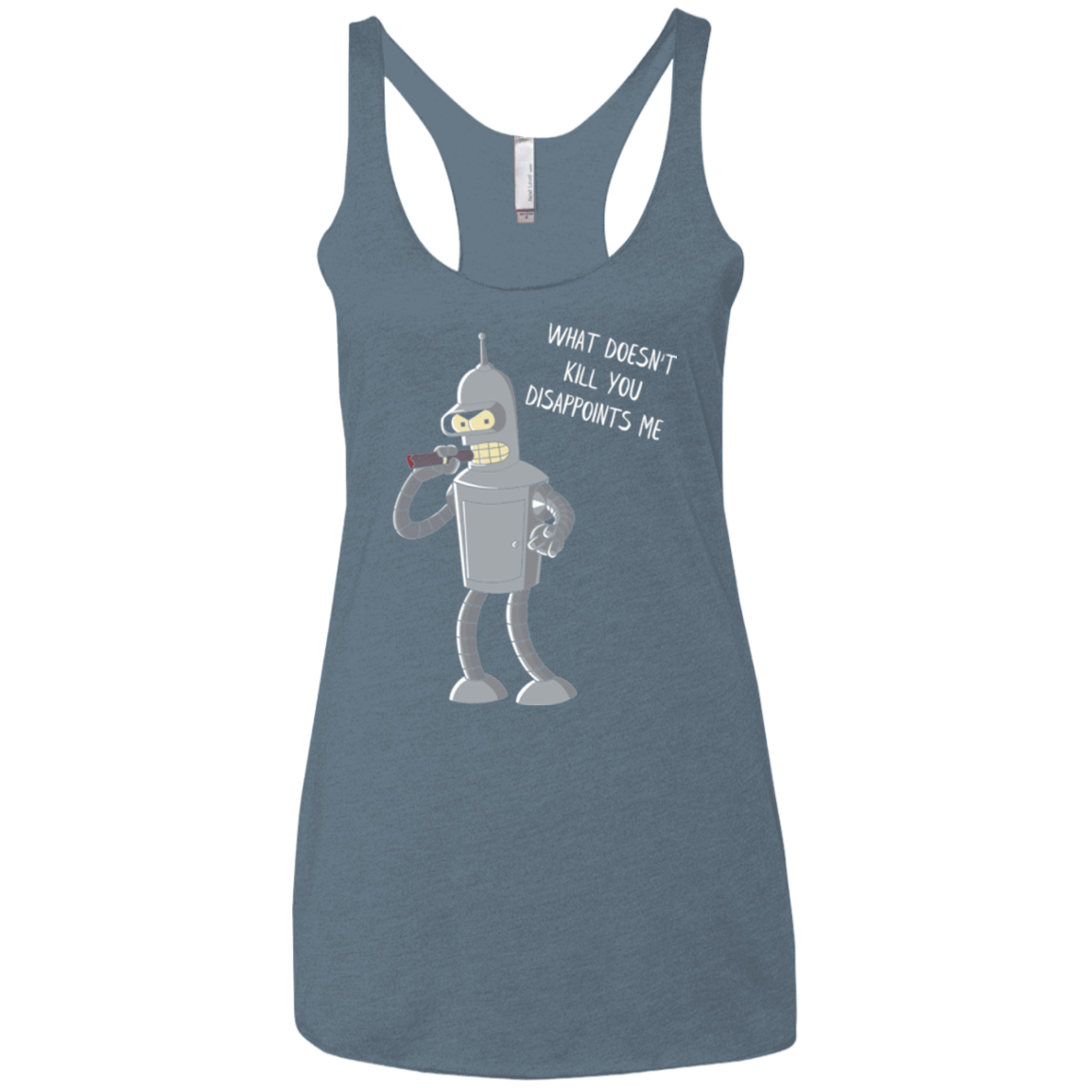 T-Shirts Indigo / X-Small Disappointed Women's Triblend Racerback Tank