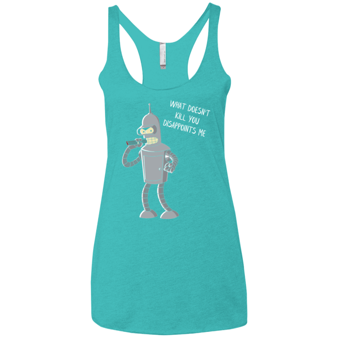 T-Shirts Tahiti Blue / X-Small Disappointed Women's Triblend Racerback Tank