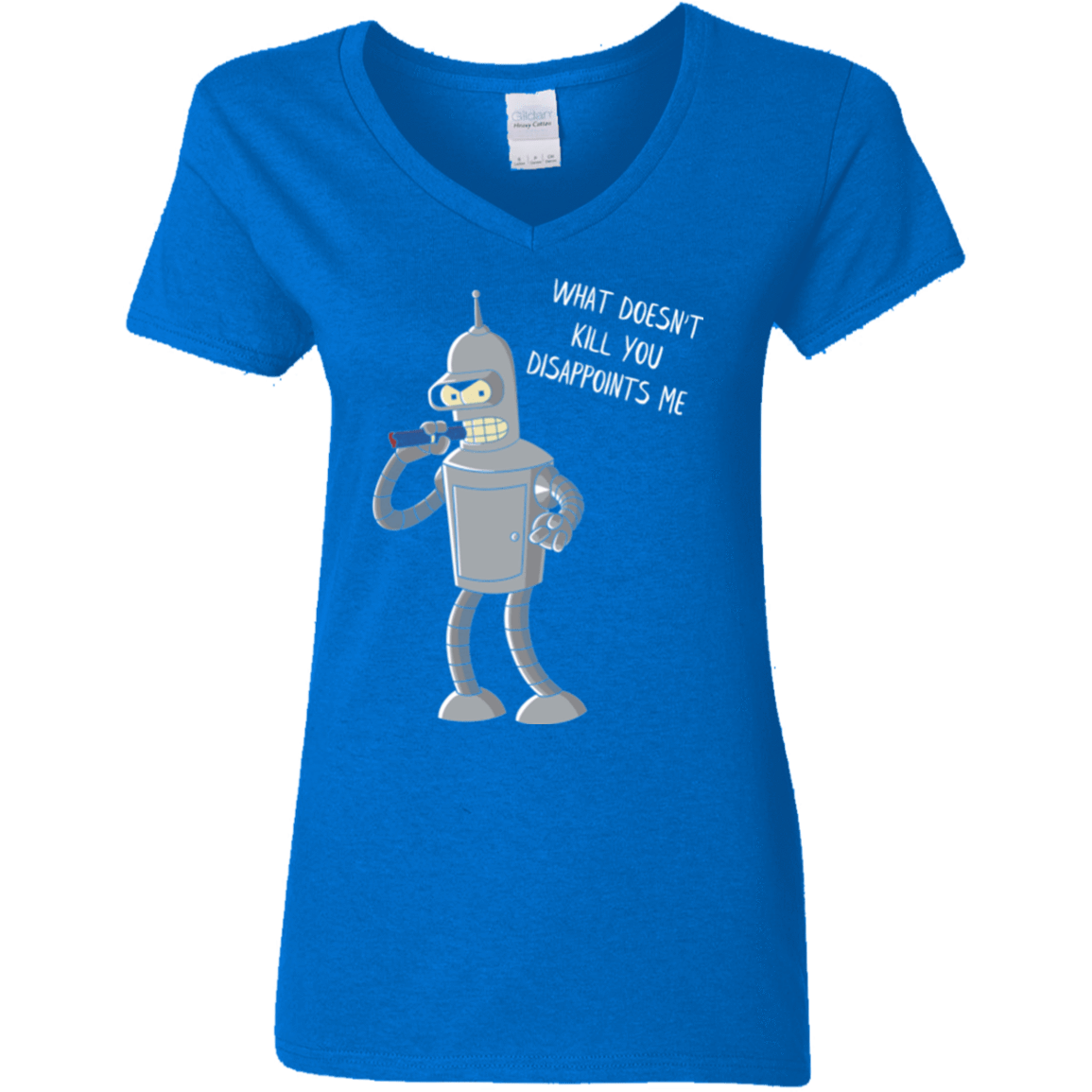 T-Shirts Royal / S Disappointed Women's V-Neck T-Shirt