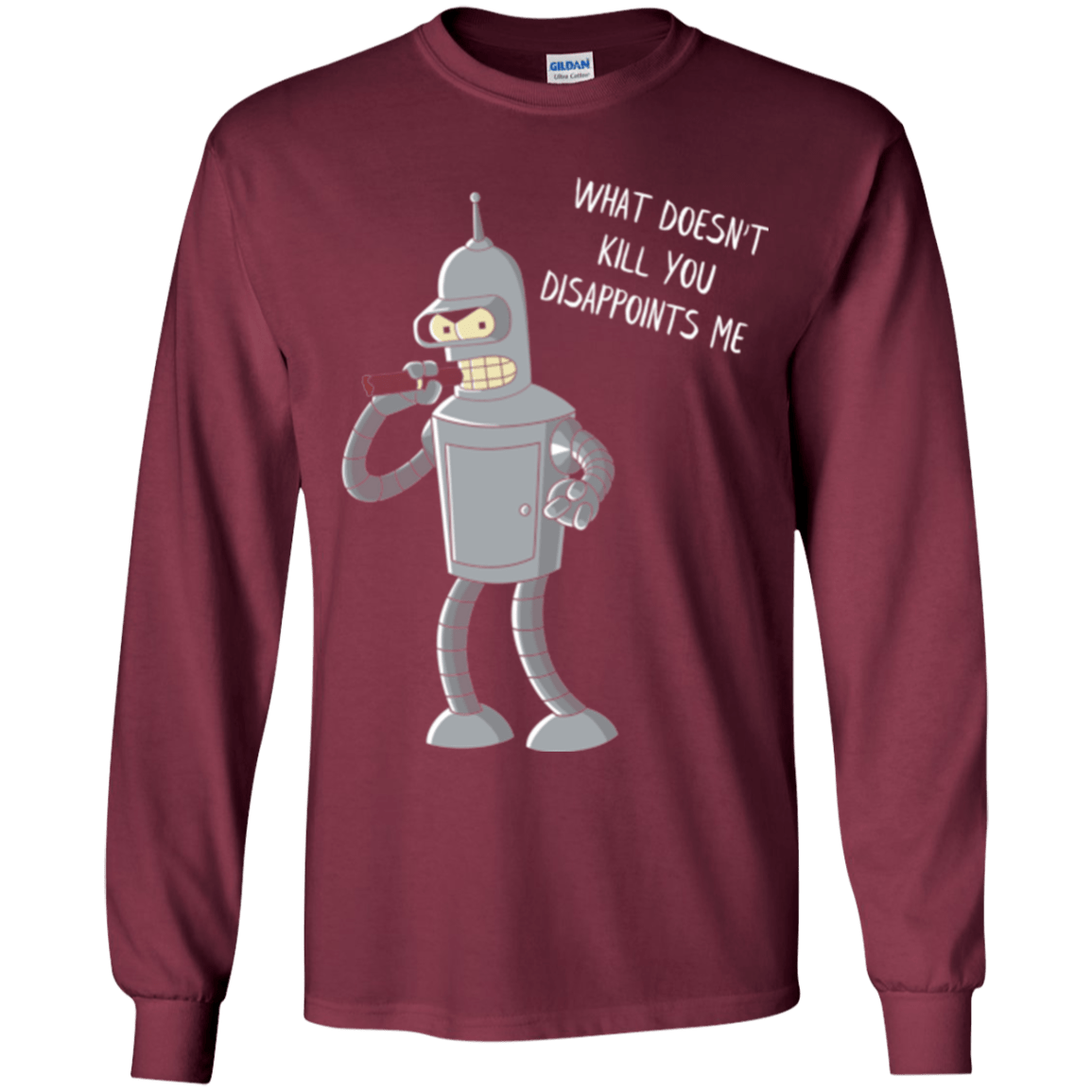 T-Shirts Maroon / YS Disappointed Youth Long Sleeve T-Shirt