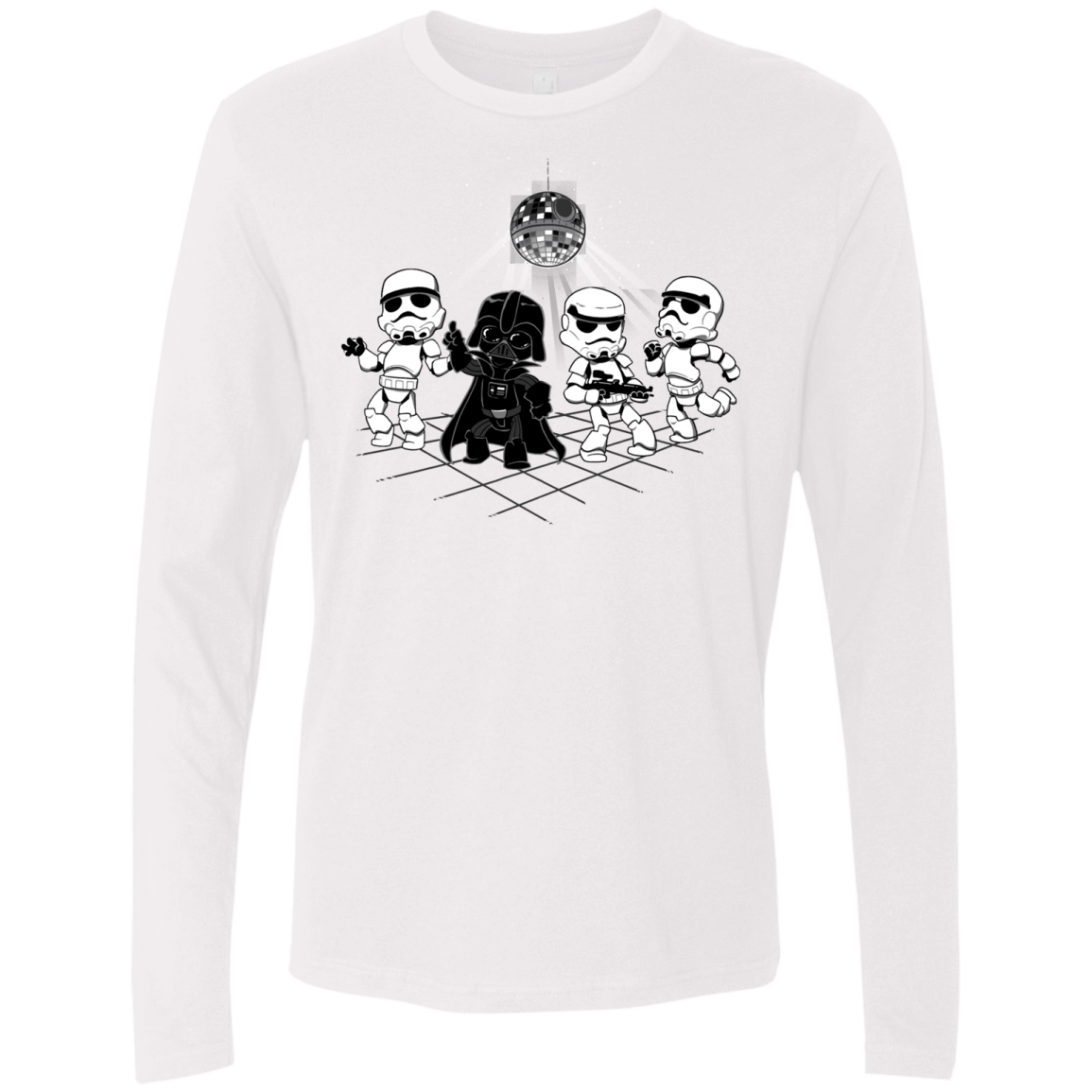 T-Shirts White / Small Disco Dark Side Men's Premium Long Sleeve