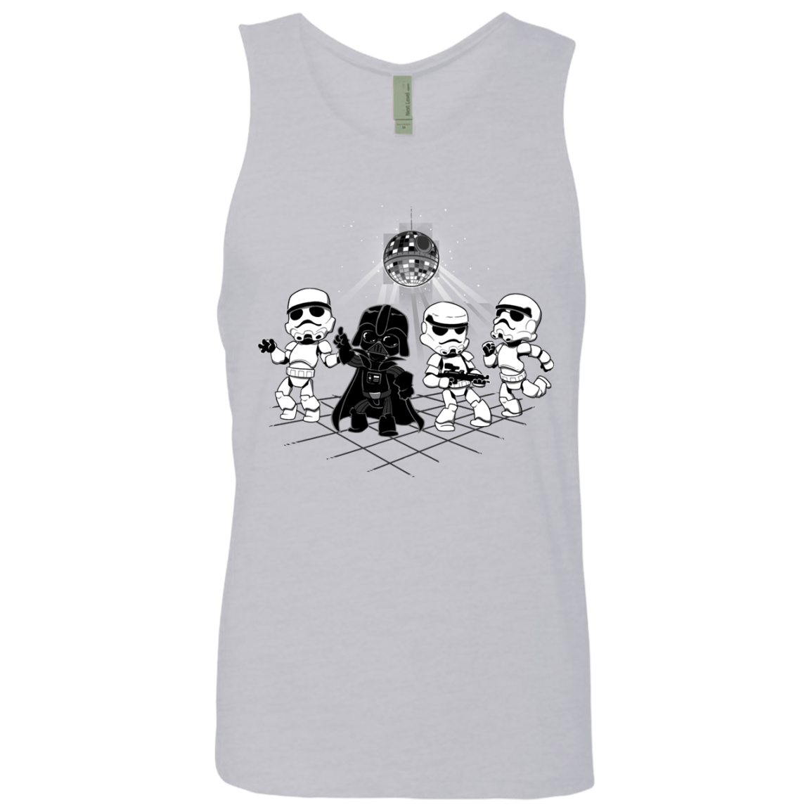 T-Shirts Heather Grey / Small Disco Dark Side Men's Premium Tank Top