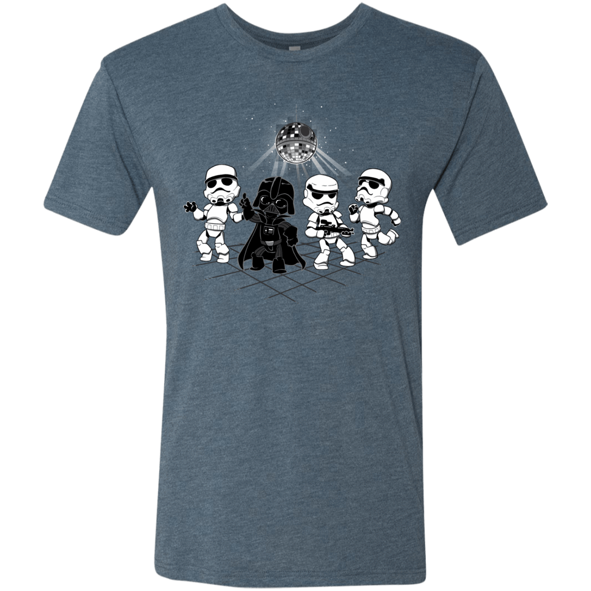 T-Shirts Indigo / Small Disco Dark Side Men's Triblend T-Shirt