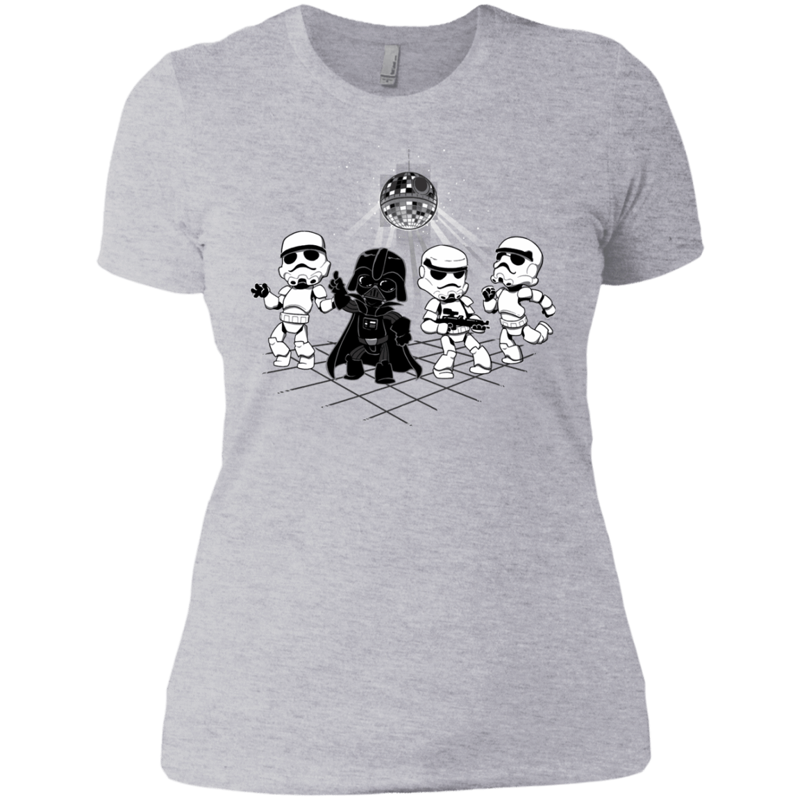 T-Shirts Heather Grey / X-Small Disco Dark Side Women's Premium T-Shirt