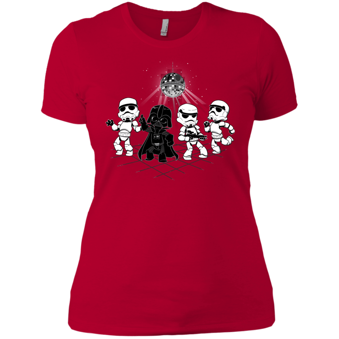 T-Shirts Red / X-Small Disco Dark Side Women's Premium T-Shirt