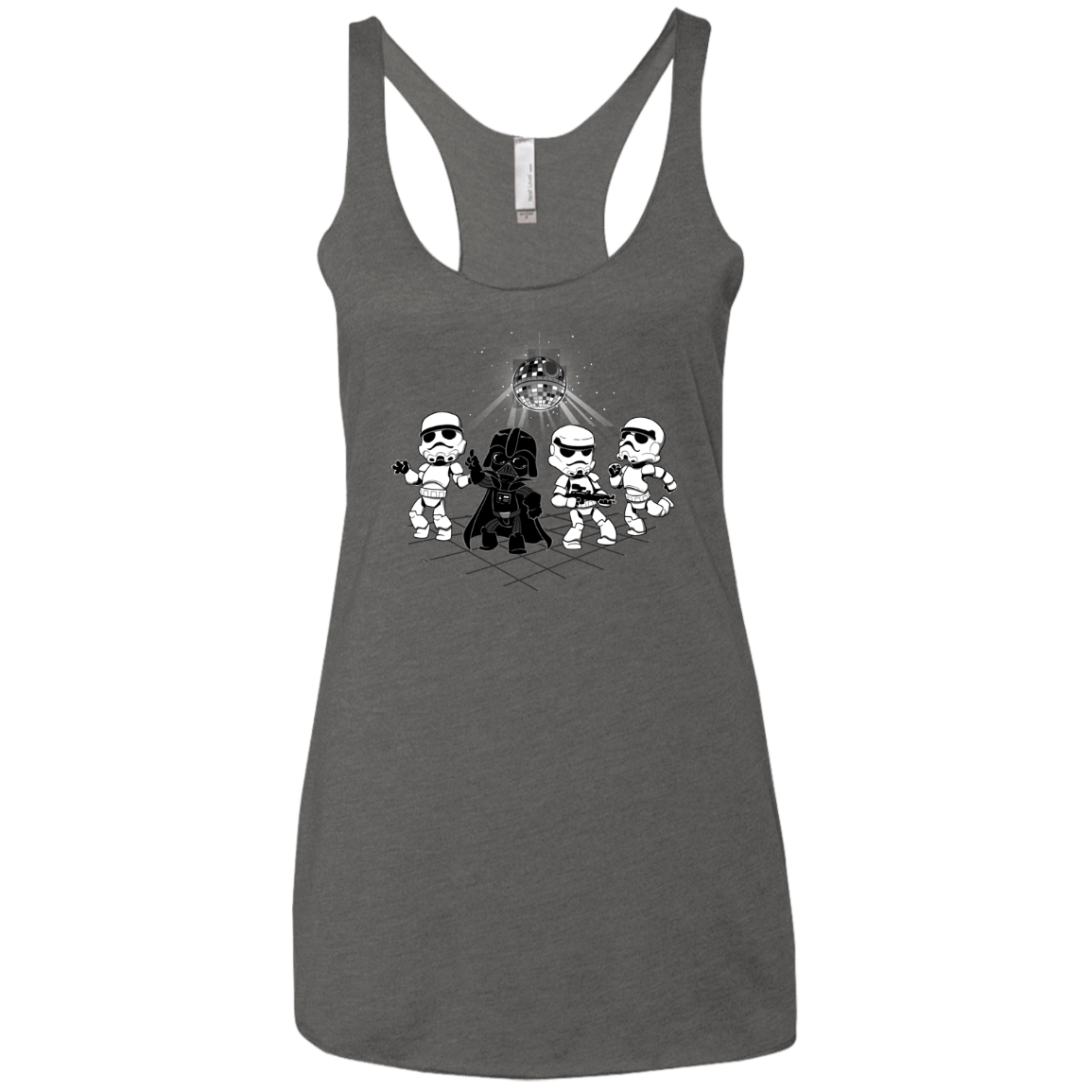 T-Shirts Premium Heather / X-Small Disco Dark Side Women's Triblend Racerback Tank