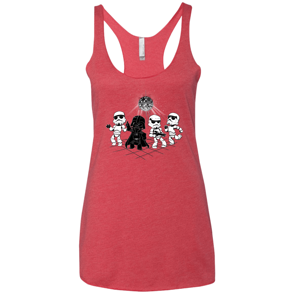 T-Shirts Vintage Red / X-Small Disco Dark Side Women's Triblend Racerback Tank