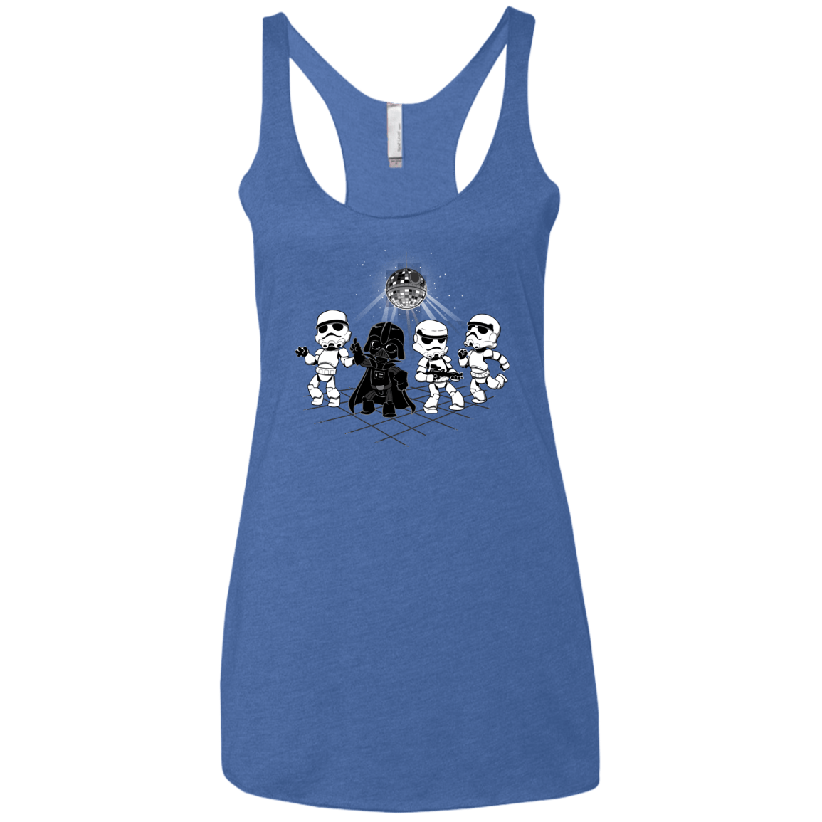 T-Shirts Vintage Royal / X-Small Disco Dark Side Women's Triblend Racerback Tank