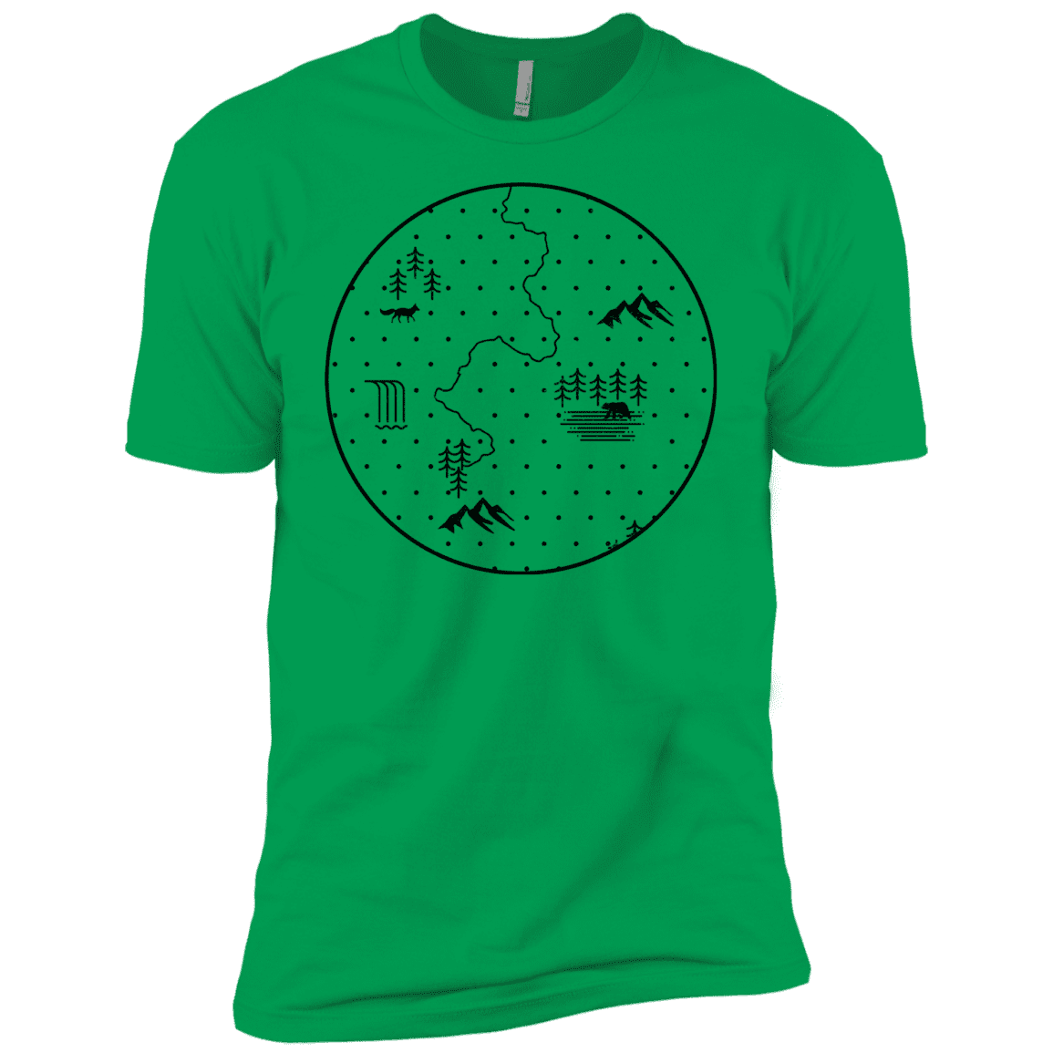 T-Shirts Kelly Green / YXS Discovering Nature Boys Premium T-Shirt