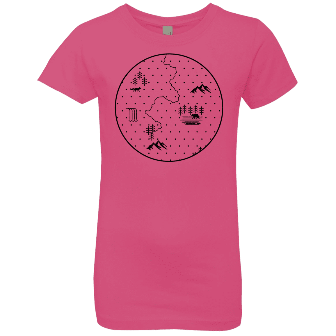 T-Shirts Hot Pink / YXS Discovering Nature Girls Premium T-Shirt