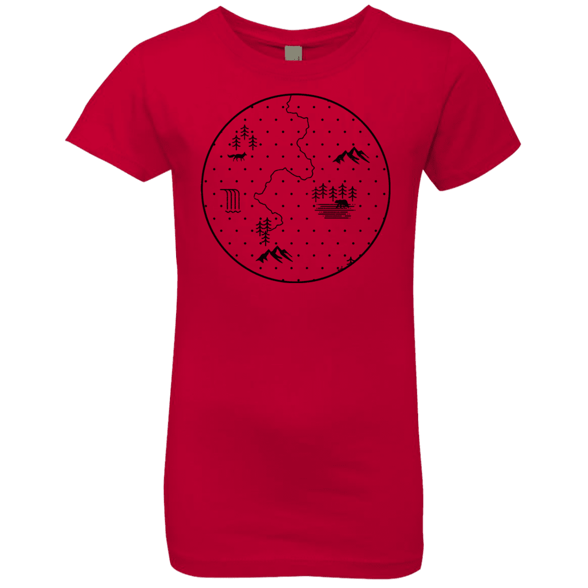 T-Shirts Red / YXS Discovering Nature Girls Premium T-Shirt
