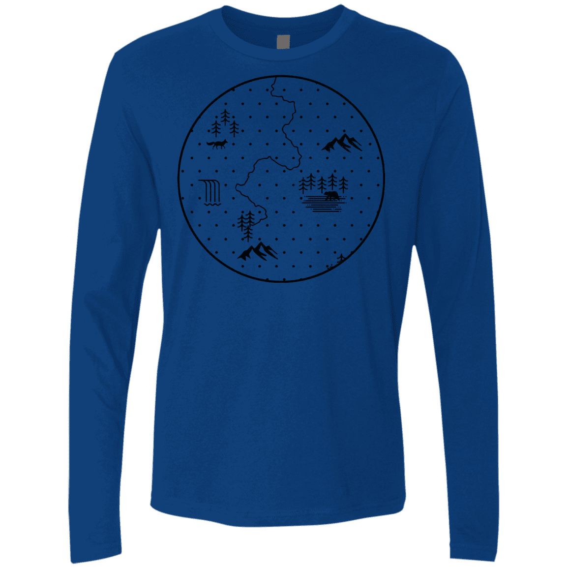 T-Shirts Royal / S Discovering Nature Men's Premium Long Sleeve