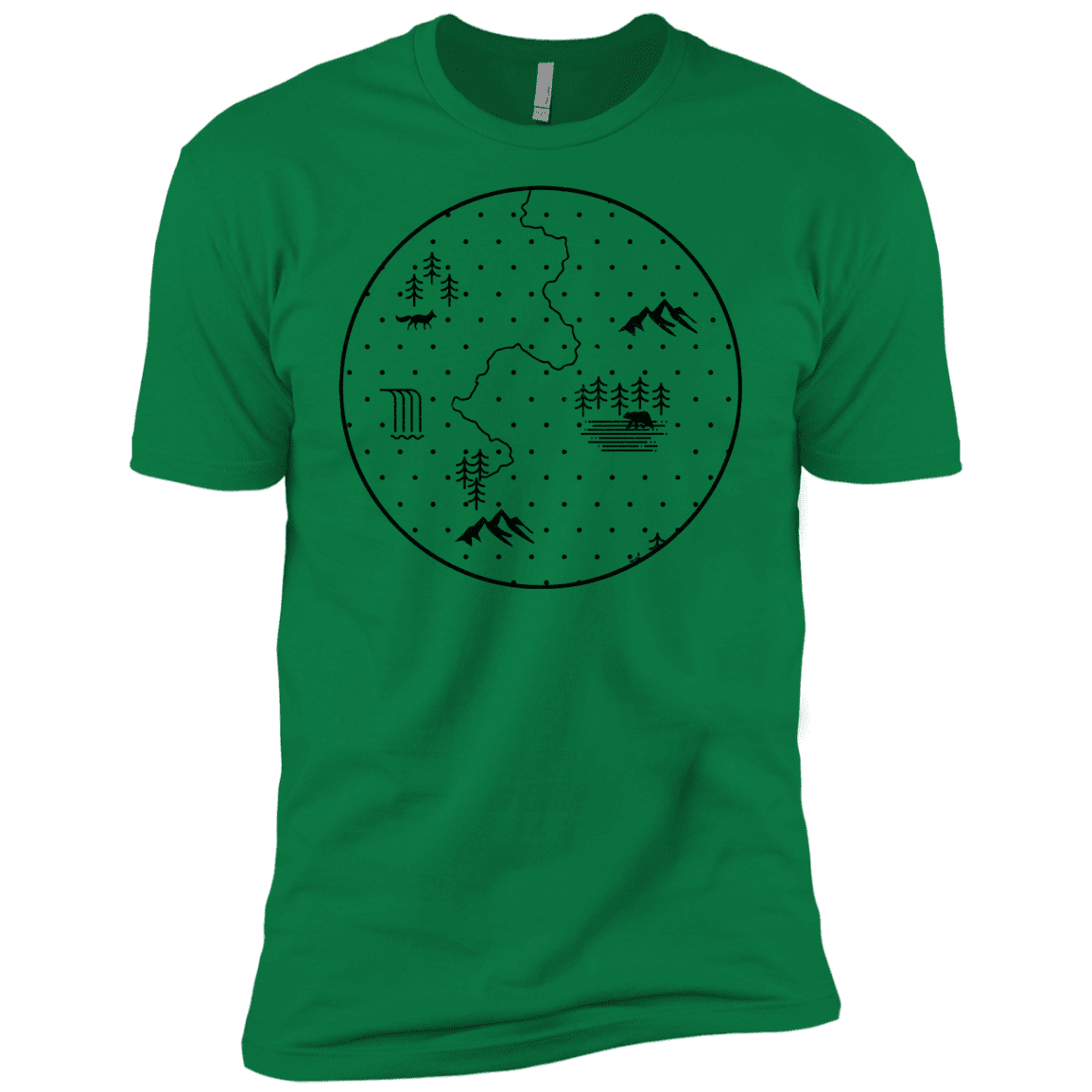 T-Shirts Kelly Green / X-Small Discovering Nature Men's Premium T-Shirt