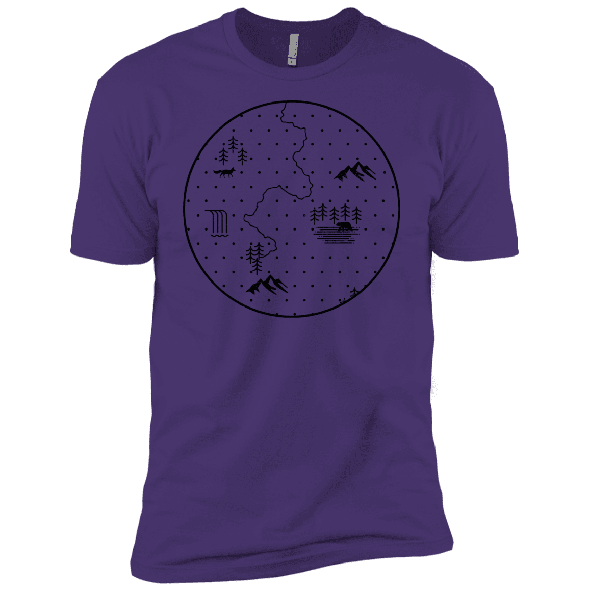T-Shirts Purple Rush/ / X-Small Discovering Nature Men's Premium T-Shirt