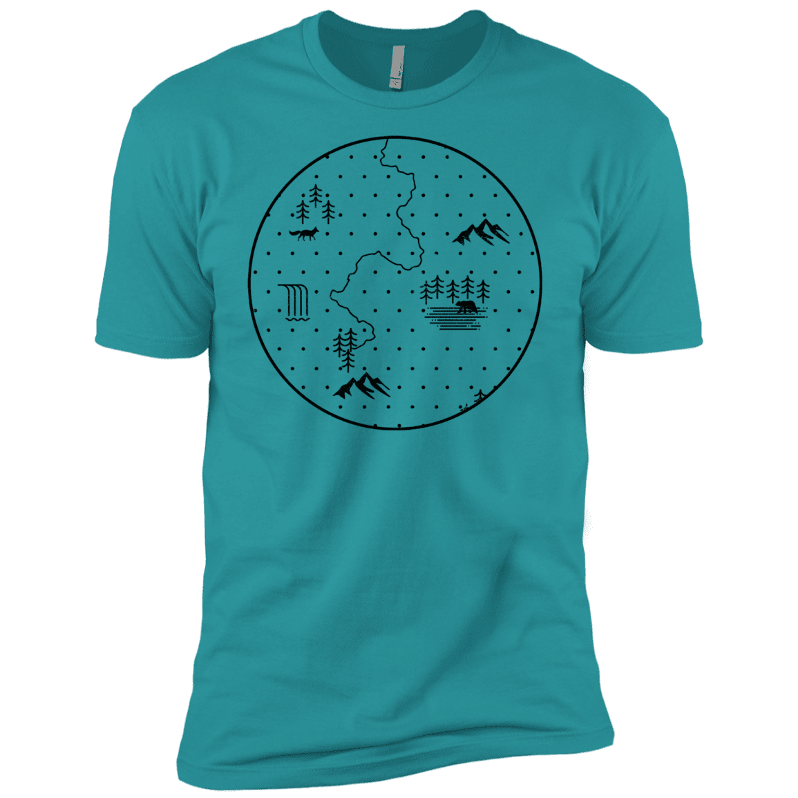 T-Shirts Tahiti Blue / X-Small Discovering Nature Men's Premium T-Shirt