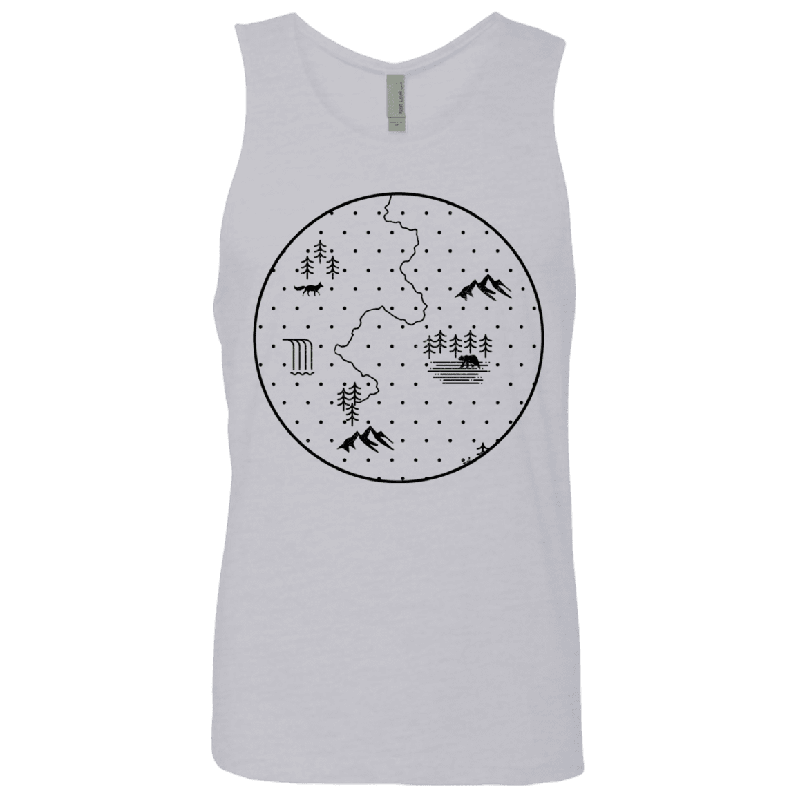 T-Shirts Heather Grey / S Discovering Nature Men's Premium Tank Top