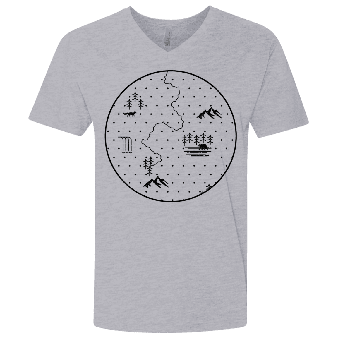 T-Shirts Discovering Nature Men's Premium V-Neck