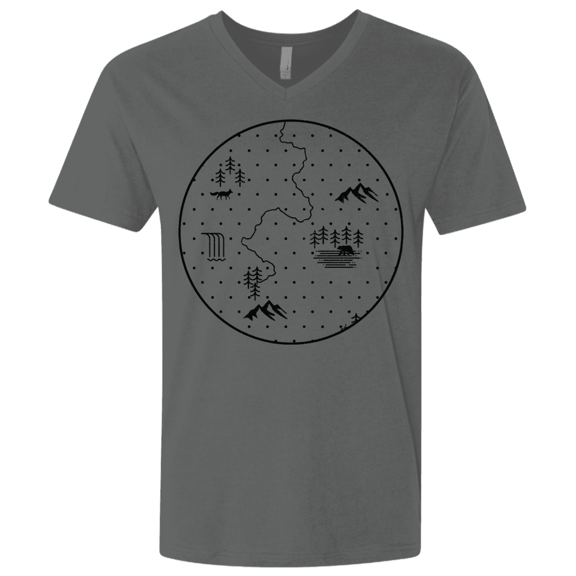 T-Shirts Heavy Metal / X-Small Discovering Nature Men's Premium V-Neck
