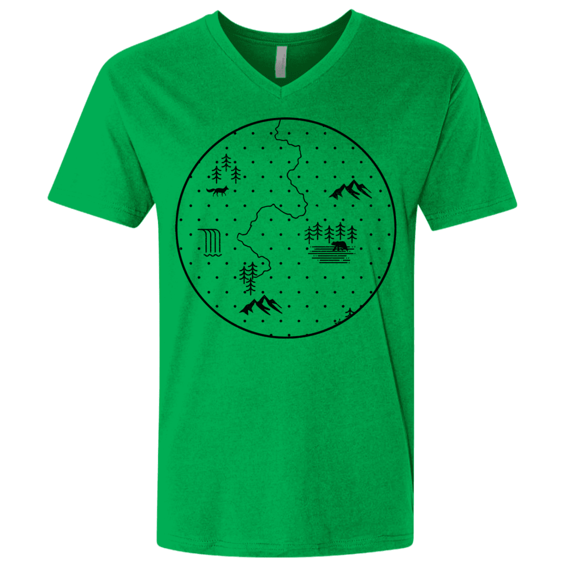 T-Shirts Discovering Nature Men's Premium V-Neck