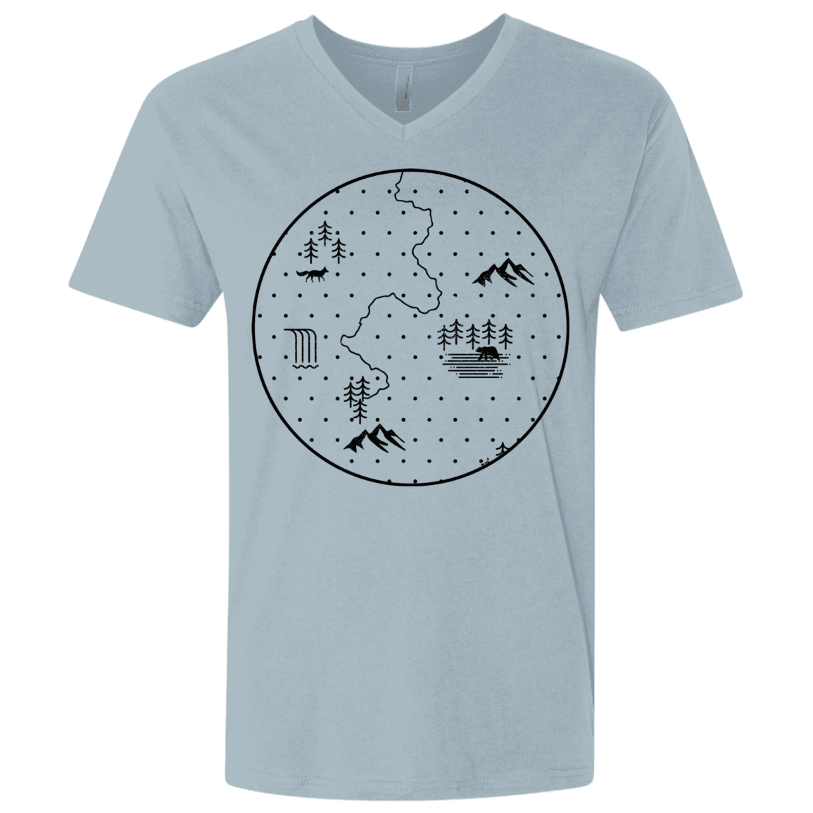 T-Shirts Discovering Nature Men's Premium V-Neck