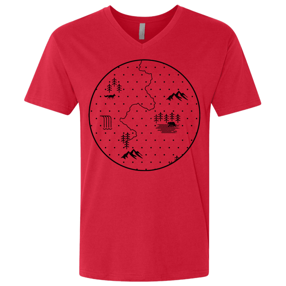 T-Shirts Discovering Nature Men's Premium V-Neck