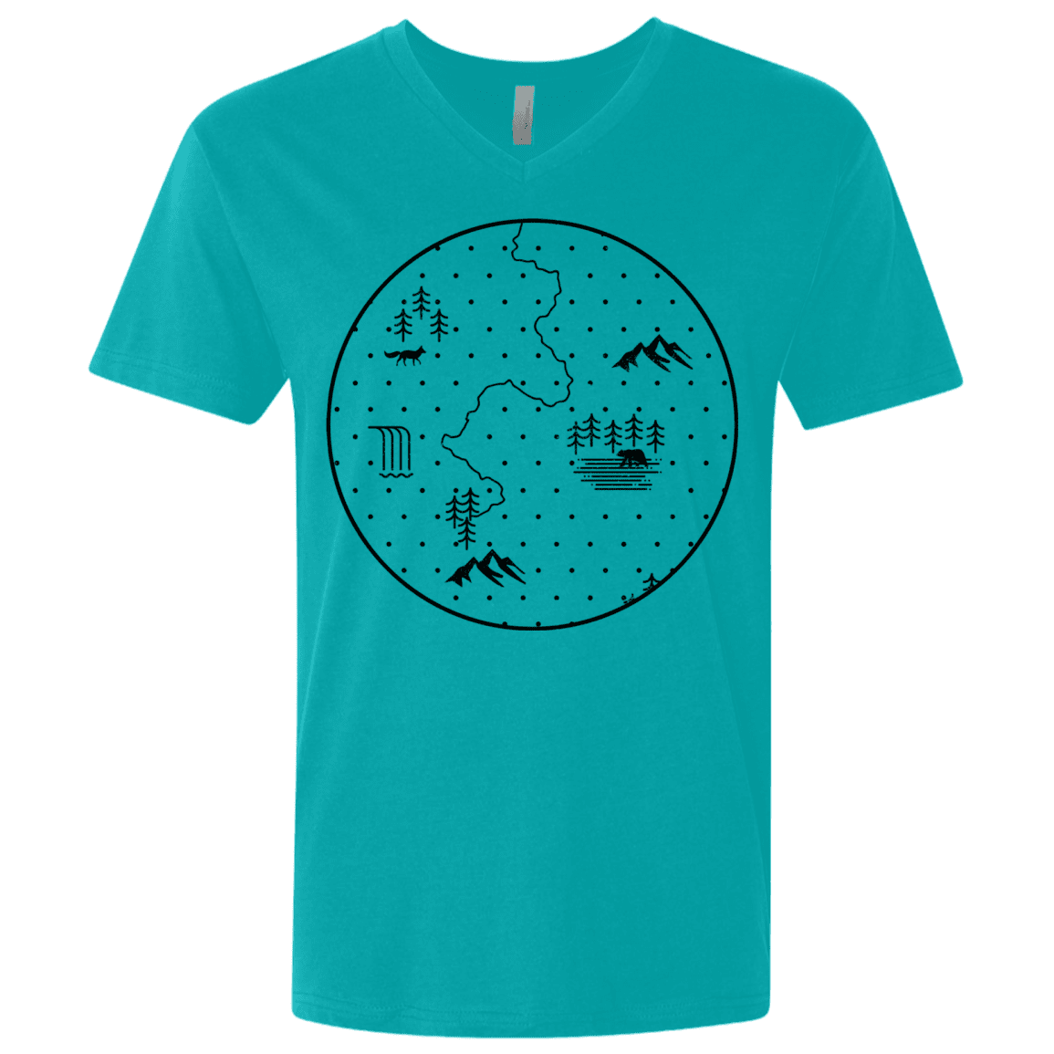 T-Shirts Discovering Nature Men's Premium V-Neck
