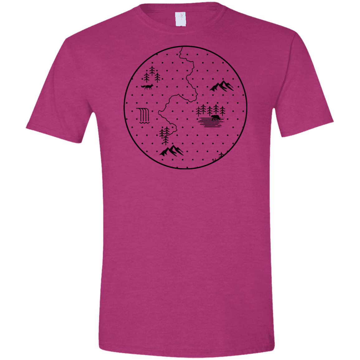 T-Shirts Antique Heliconia / S Discovering Nature Men's Semi-Fitted Softstyle