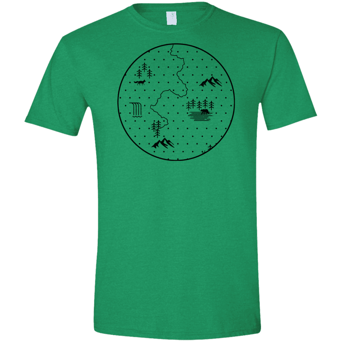 T-Shirts Heather Irish Green / S Discovering Nature Men's Semi-Fitted Softstyle