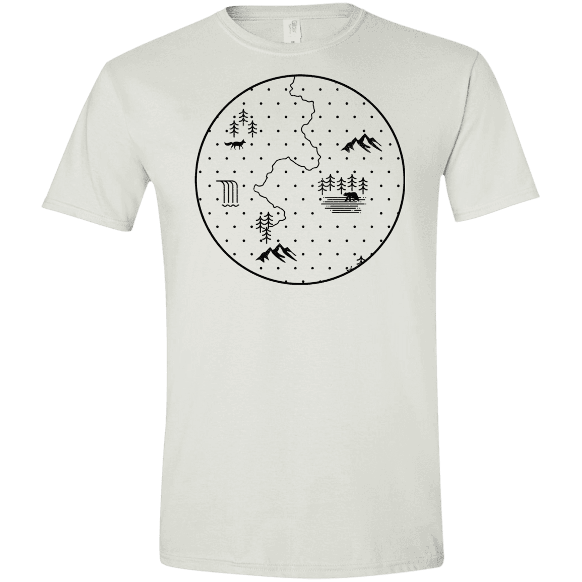 T-Shirts White / X-Small Discovering Nature Men's Semi-Fitted Softstyle