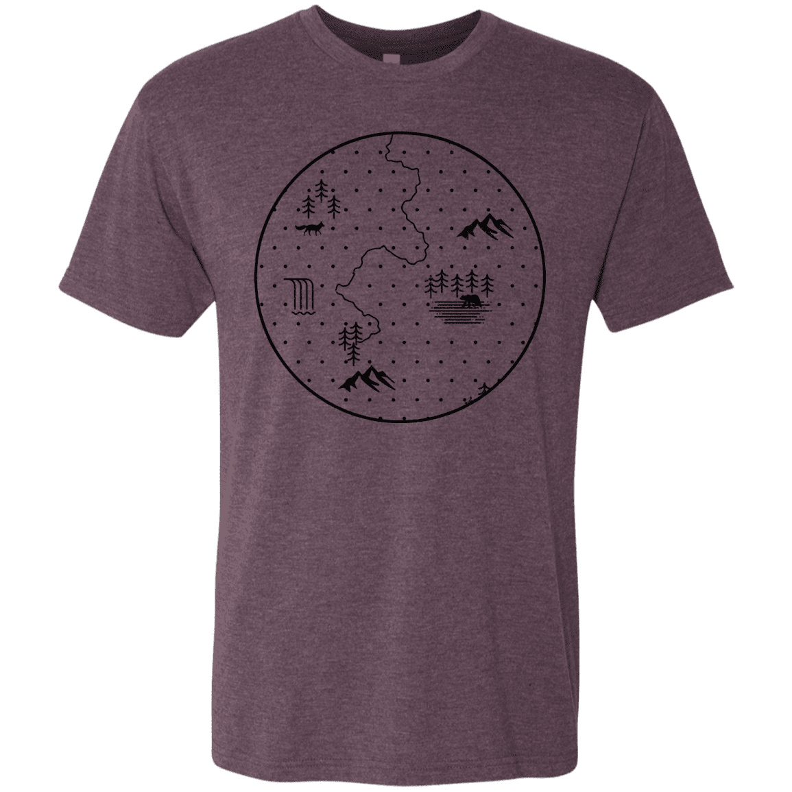 T-Shirts Vintage Purple / S Discovering Nature Men's Triblend T-Shirt