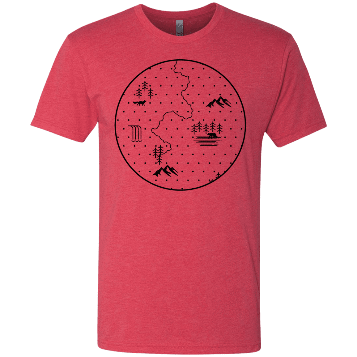 T-Shirts Vintage Red / S Discovering Nature Men's Triblend T-Shirt