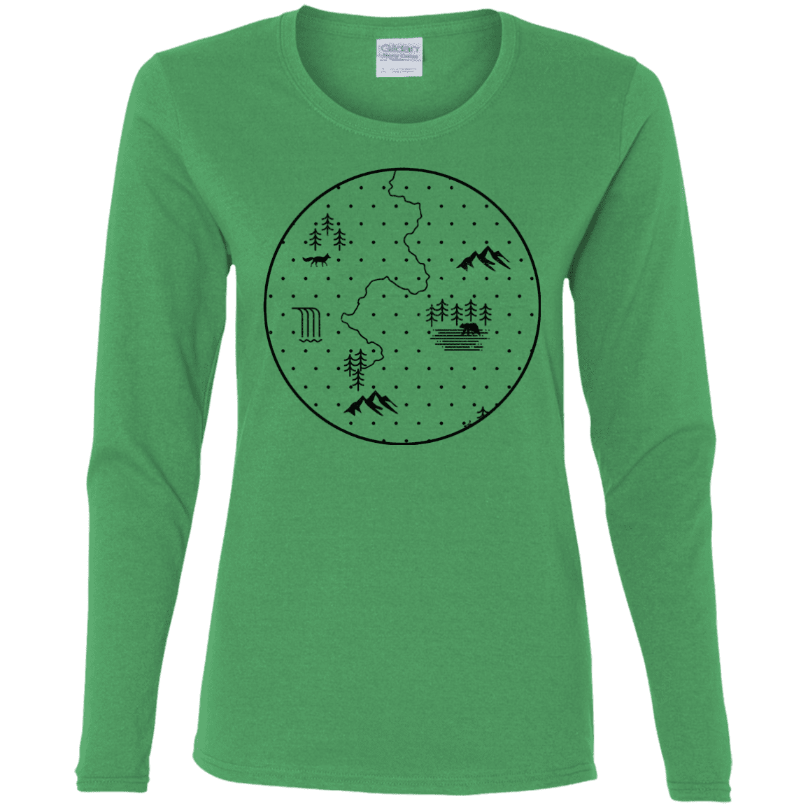T-Shirts Irish Green / S Discovering Nature Women's Long Sleeve T-Shirt
