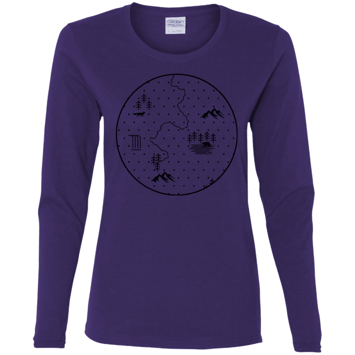 T-Shirts Purple / S Discovering Nature Women's Long Sleeve T-Shirt