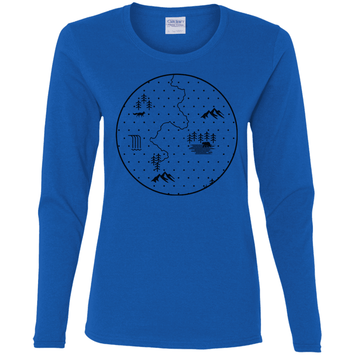 T-Shirts Royal / S Discovering Nature Women's Long Sleeve T-Shirt