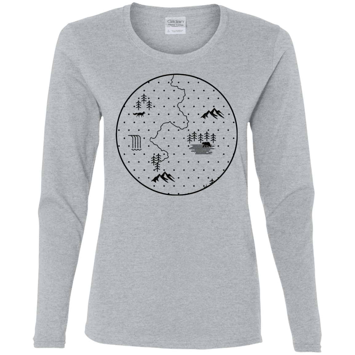 T-Shirts Sport Grey / S Discovering Nature Women's Long Sleeve T-Shirt