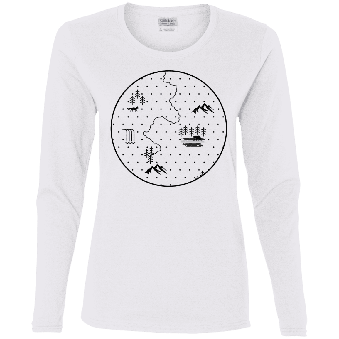 T-Shirts White / S Discovering Nature Women's Long Sleeve T-Shirt