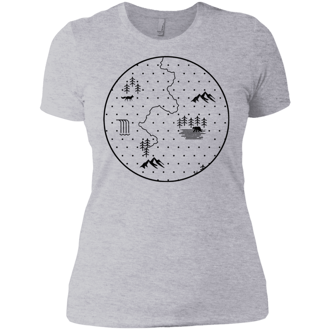 T-Shirts Heather Grey / X-Small Discovering Nature Women's Premium T-Shirt