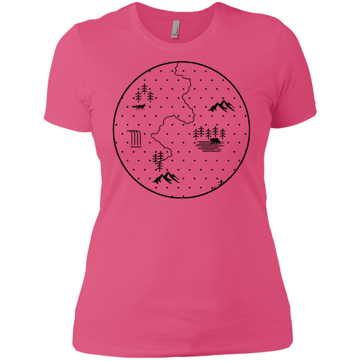 T-Shirts Hot Pink / X-Small Discovering Nature Women's Premium T-Shirt