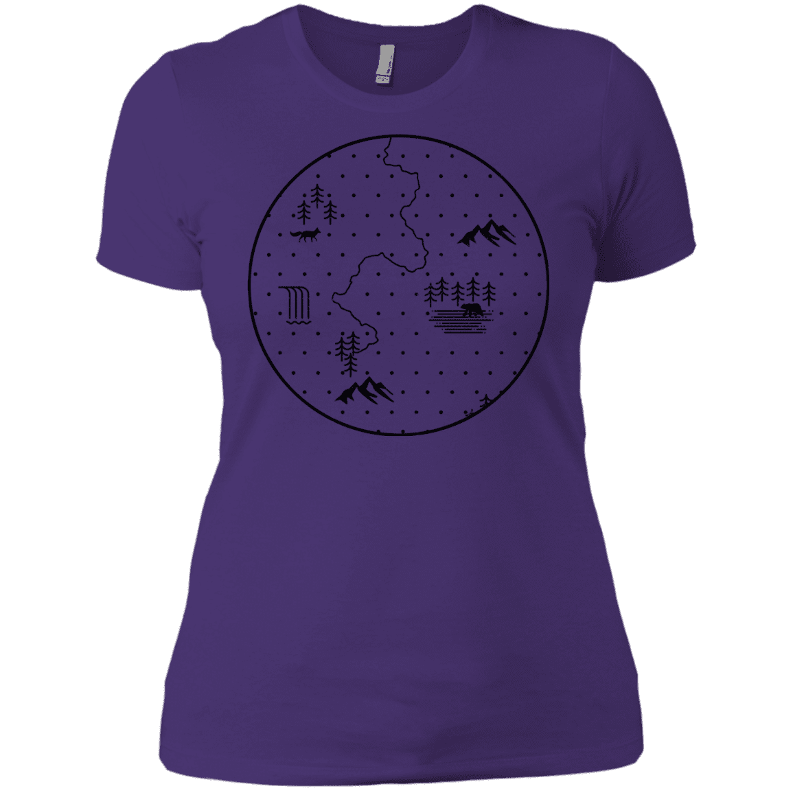 T-Shirts Purple Rush/ / X-Small Discovering Nature Women's Premium T-Shirt