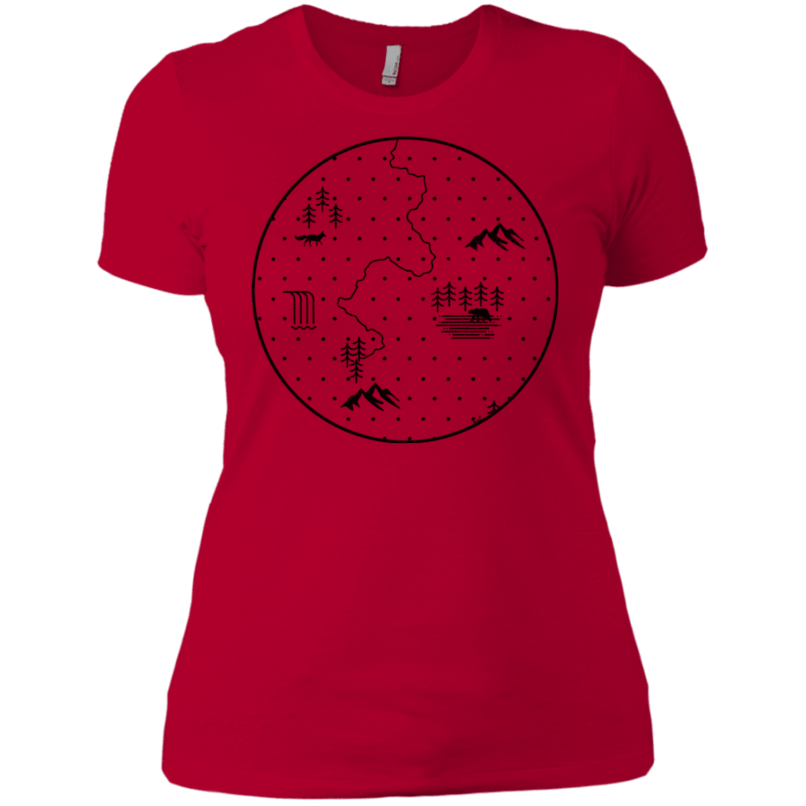 T-Shirts Red / X-Small Discovering Nature Women's Premium T-Shirt