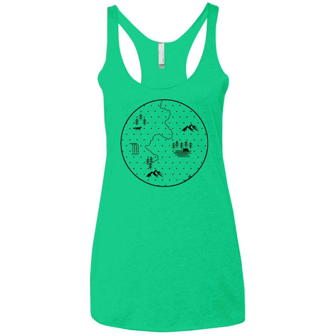 T-Shirts Envy / X-Small Discovering Nature Women's Triblend Racerback Tank