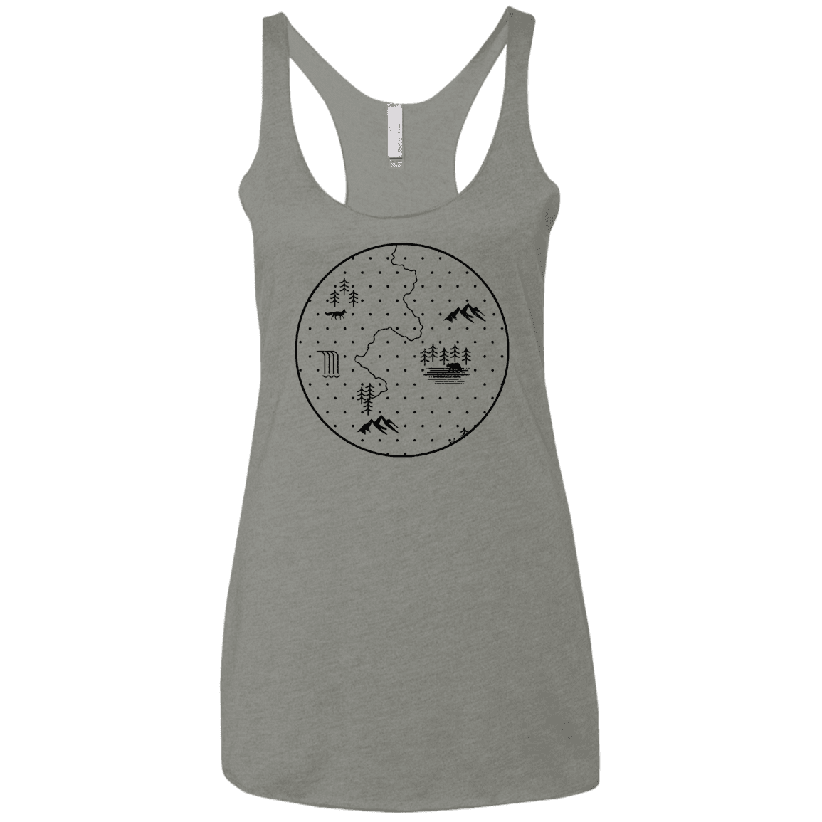 T-Shirts Venetian Grey / X-Small Discovering Nature Women's Triblend Racerback Tank