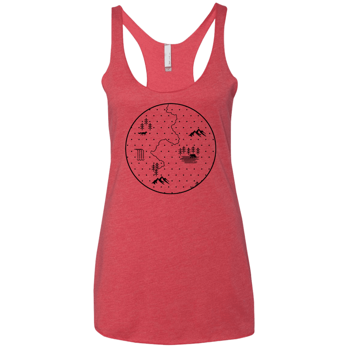 T-Shirts Vintage Red / X-Small Discovering Nature Women's Triblend Racerback Tank