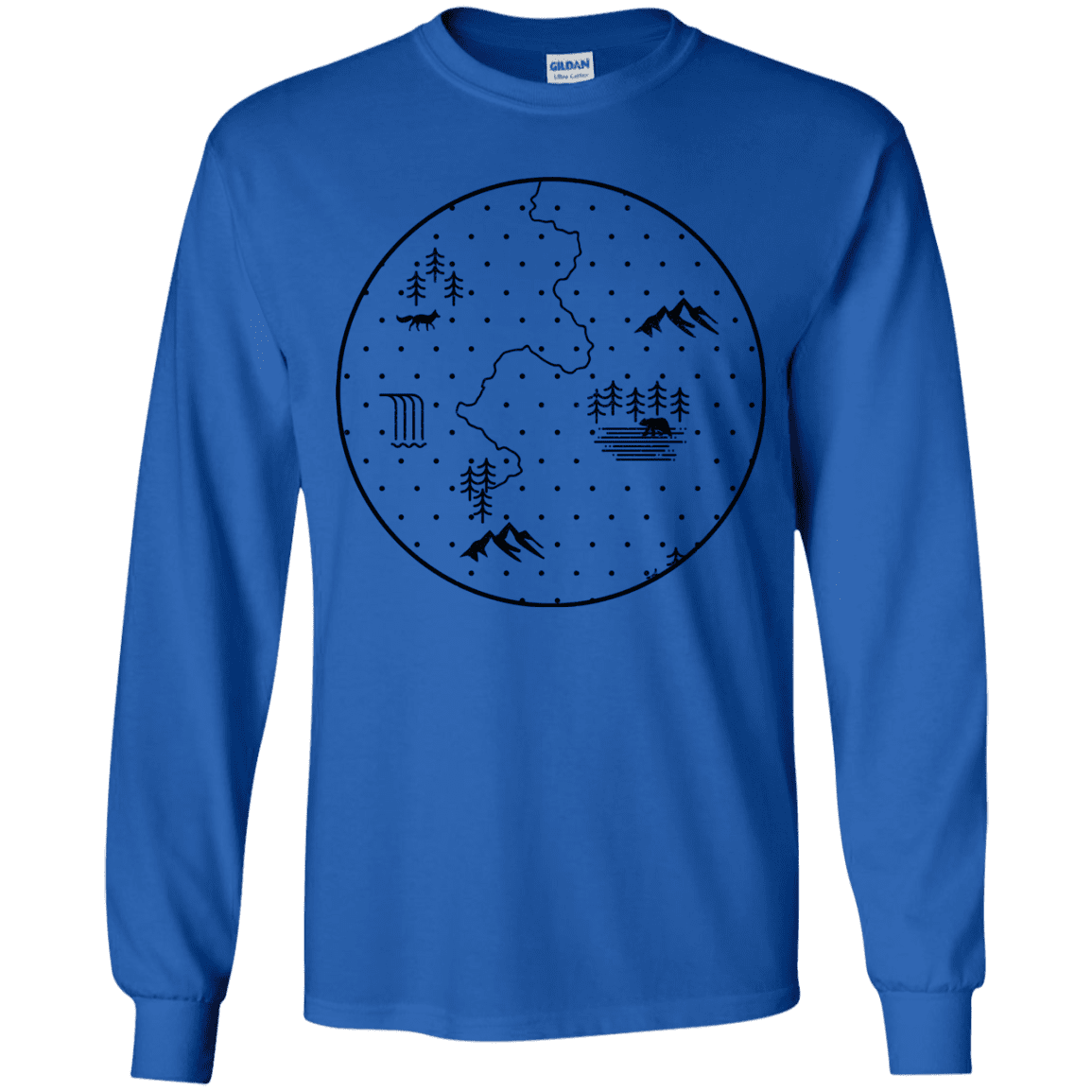 T-Shirts Royal / YS Discovering Nature Youth Long Sleeve T-Shirt