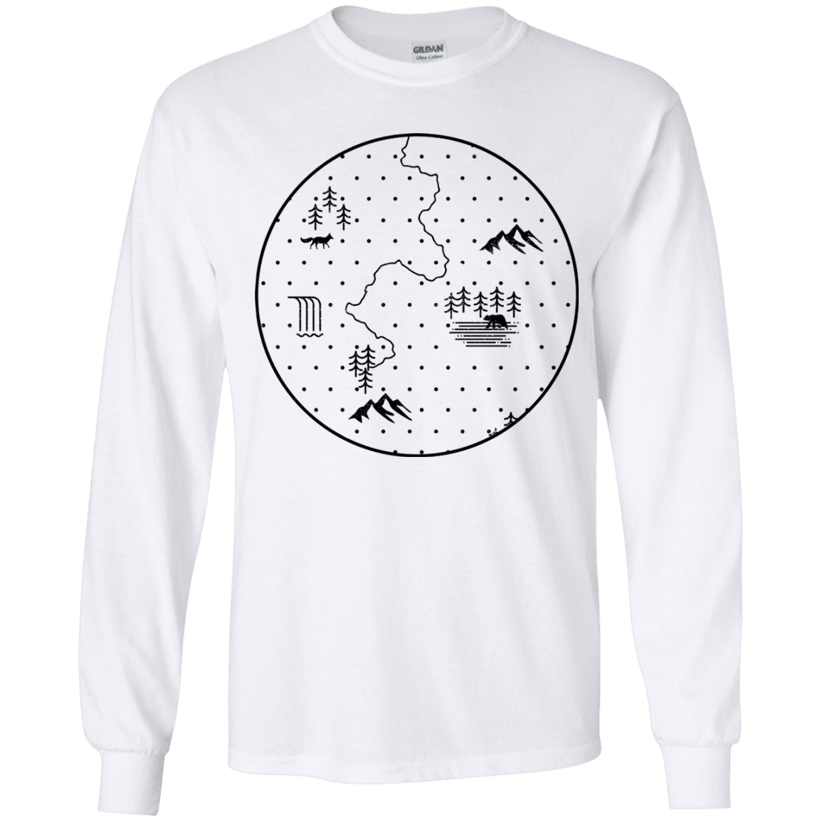 T-Shirts White / YS Discovering Nature Youth Long Sleeve T-Shirt