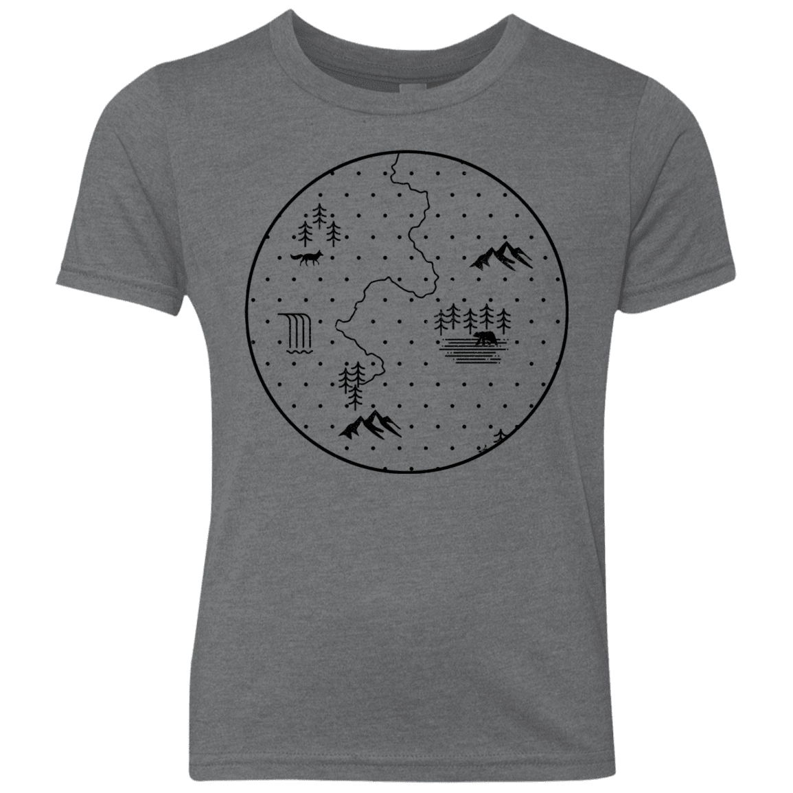 T-Shirts Premium Heather / YXS Discovering Nature Youth Triblend T-Shirt