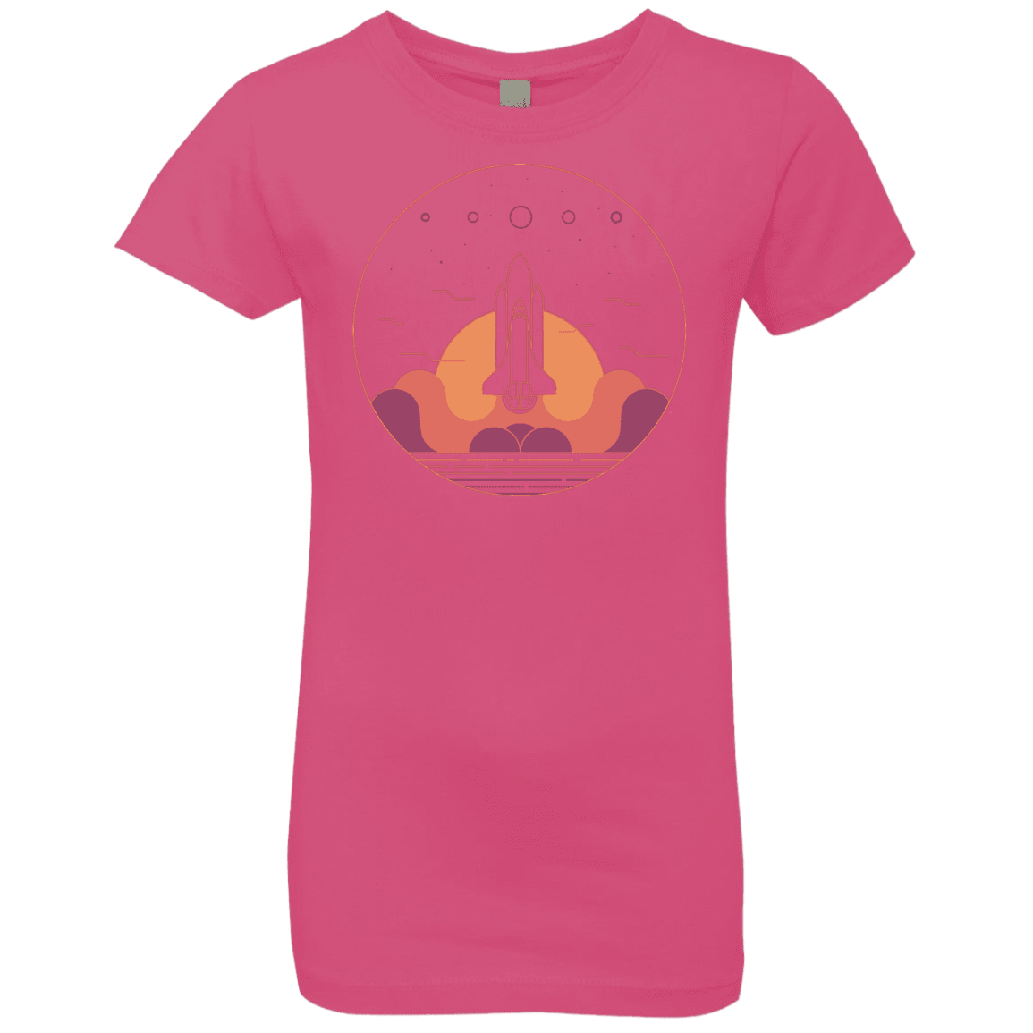 T-Shirts Hot Pink / YXS Discovery Star Girls Premium T-Shirt